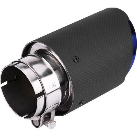 Tuyau d'échappement de voiture mat en Fiber de carbone, embout de silencieux pour 63mm 89mm (1/5)