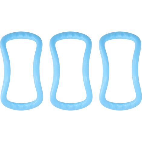 3 anneaux de massage yoga pour étirement dos et jambes, cercles fitness tonifiants, lot de 3 pièces (1/5)