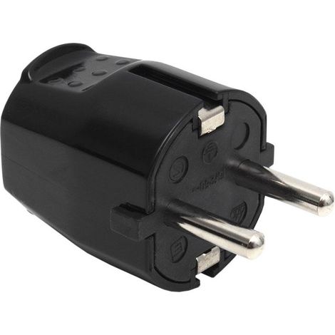 Clavija Bipolar Negro (16a-250v) (1/3)