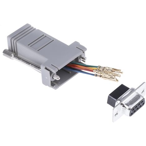 Adaptateur Sub-D 9 Femelle vers RJ45 Femelle RS PRO ( Prix pour 1 ) (1/4)