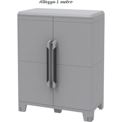 Armadio da esterno con ripiano e piedini regolabili. (1/4)