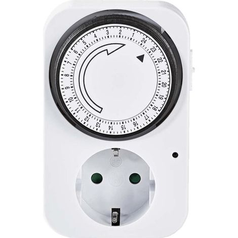 Programmatore giornaliero meccanico 3600W Regolazione 15m (1/2)