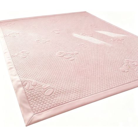 Nouveauté 2026 – Tapis de lit rafraîchissant motif petit ours, surmatelas frais pour lit simple et double, disponible en plusieurs dimensions pour un confort optimal en été (1/5)