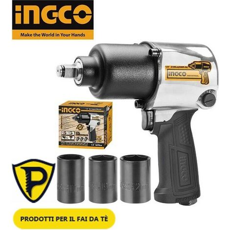 Avvitatore pneumatico professionale attacco 1/2" - Ingco AIW12562 (1/6)