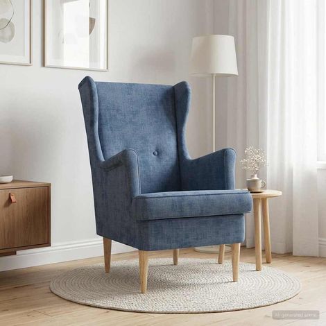 vidaXL Poltrona Blu ARES (1/5)