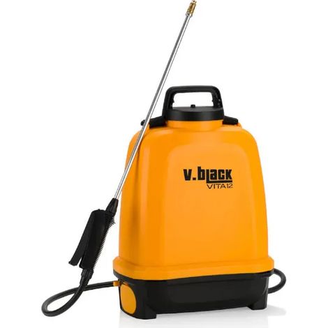 POMPA A SPALLA IRRORATRICE BATTERIA LITIO ELETTRICA 12Lt V-BLACK VITA VOLPI