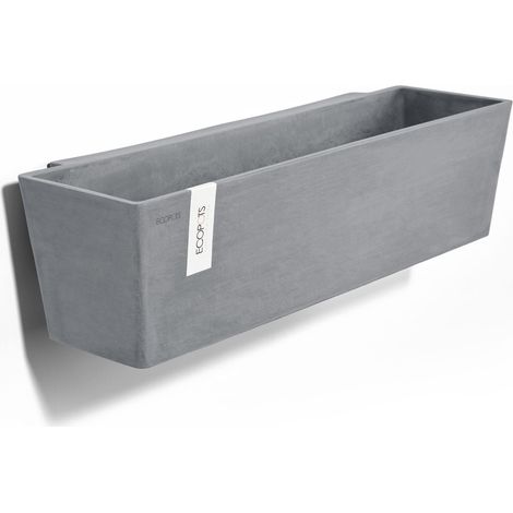 Ecopots Manhattan Wall 55 Blumentopf - L 55 cm x H 15,3 cm - Innen- und Außenbereich