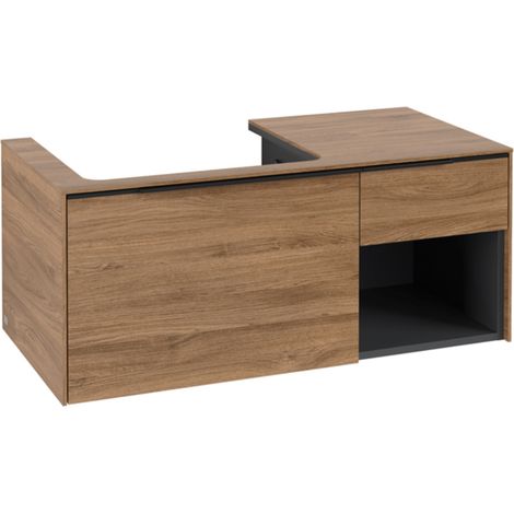 Villeroy & Boch Subway 3.0 armoire sous lavabo, 2 tiroirs, lavabo (1/2)