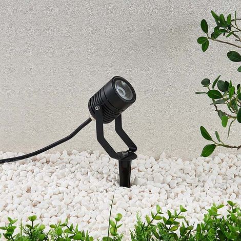 [NEUWERTIG] B-Ware Lindby LED-Außenstrahler Maris m. Erdspieß Gartenlampe  Lampe Leuchte 4W schwarz (1/2)