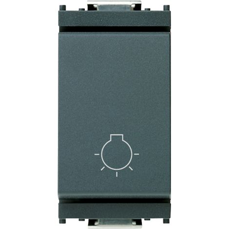 Pulsante 1P NO 10A simbolo luce Vimar 16081 Idea