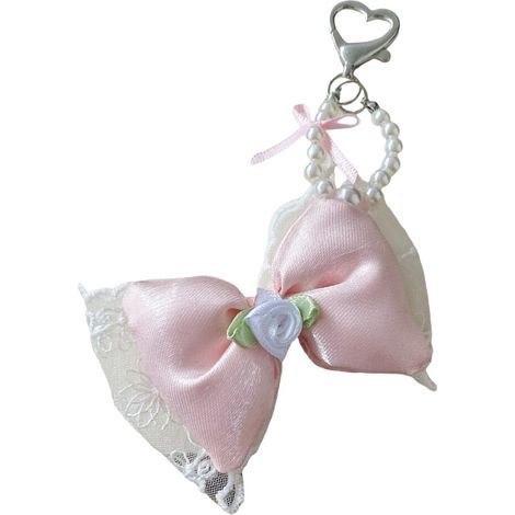 Beau nud papillon en tissu suspendu, Portable,-Fleurs blanches (1/5)