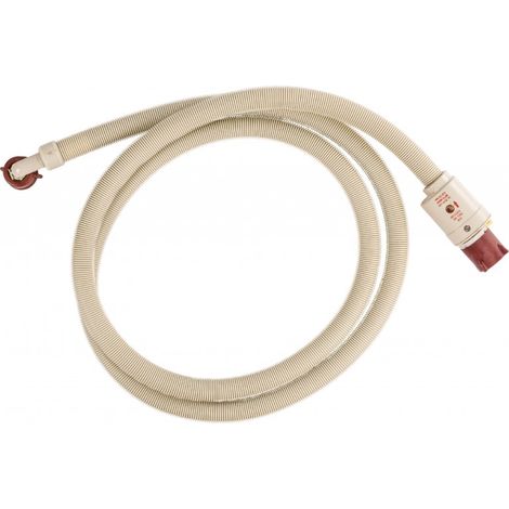 FIXAPART Tuyau d'Alimentation avec Protection contre les Fuites d'Eau 3/4 pouces Droit - 3/4 '' Coudé 10 bar 70 °C 2.50 m (1/2)