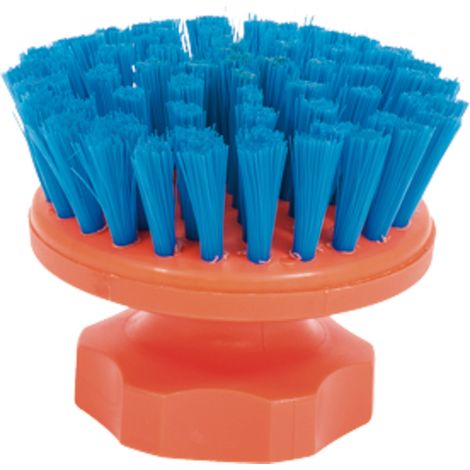 Brosse de nettoyage pour pot à traire, ronde, PBT, orange 000280
