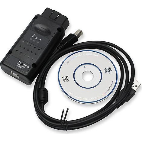 Opcom pour Opel 1.70 : adaptateurs de câble, testeur de câbles de diagnostic USB, outil CAN-bus pour Vectra-C, Astra-H et Zafira-B. (1/4)