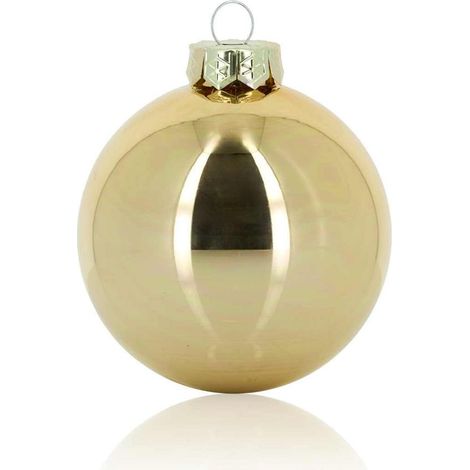 ARPIMEX Box 36 Sfere Natale Vetro D 40 Mm Gold