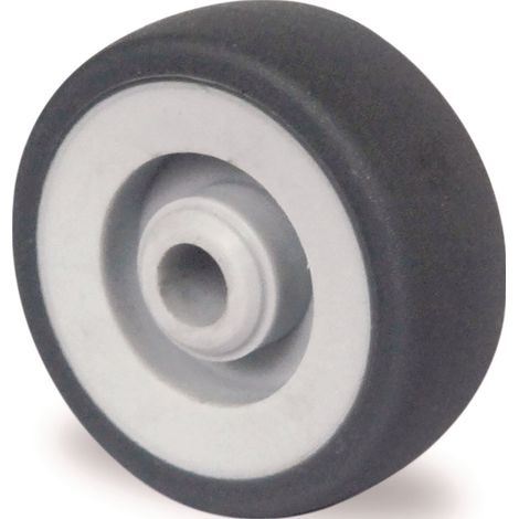 Rueda  de  repuesto  D.50mm  Cap.  50kg  TPE  gris  Eje-D.6mm  Long.  buje  22mm  TECWERK (1/2)
