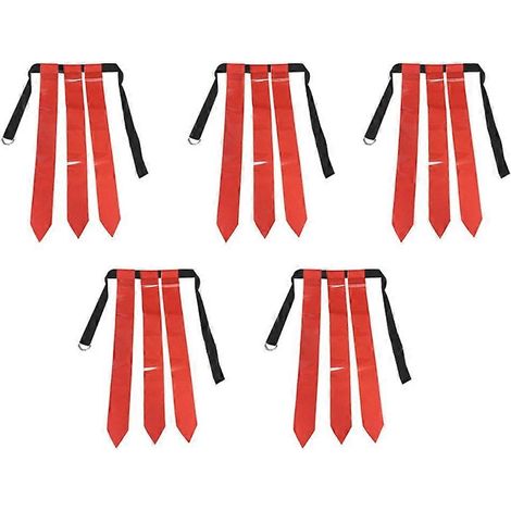 Ceinture de football américain avec drapeau rouge pour jeunes, jeu de capture du drapeau, ruban de taille ( )
