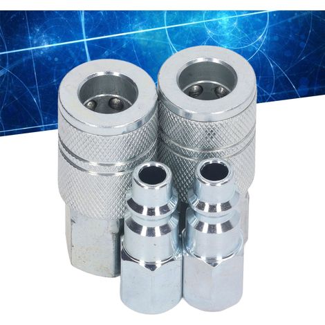 Kit adaptateur pour outils pneumatiques de type américain 3/8" NPT, raccord rapide pour tuyau d'air, kit de connexion pour accessoires de compresseur d'air industriel I/M (1/5)