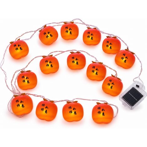 Guirlande LED Kaki, 40 LED à Piles Clignotantes, Étanche Extérieur, Décoration Nouvel An Chinois (1/5)