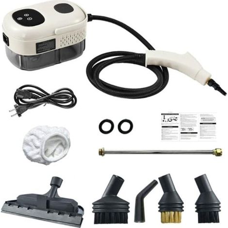 Pulitore a vapore ad alta pressione, 2500 W, portatile, con 3 bar e temperatura regolabile, per cucina, bagno, auto, elettrodomestici.