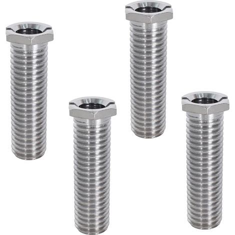 Lot de 4 Vis de Panier d'Évier 45 mm Vis de Bonde en Acier Inoxydable, Vis Creuses Filetées pour Bouchon de Crépine de Lavabo (1/5)