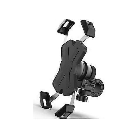 Support de téléphone pour vélo, fixation au guidon pour moto avec rotation à 360°, compatible avec la plupart des smartphones jusqu'à 7 pouces, coussinets en silicone. (1/4)