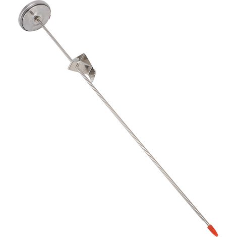 Thermomètre de cuisson à sonde mécanique en acier inox 50 à 550 ℉ 40 cm avec pince métallique pour huile friture et grillades (1/5)