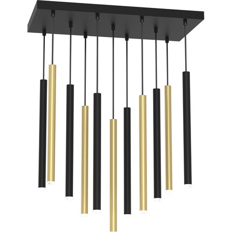 Lustre suspension Monza tubes noir/or 11xG9 Milagro (1/5)