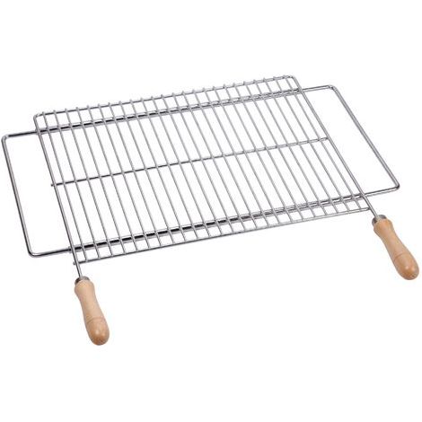 Sauvic 02820 Griglia Barbecue Estensibile da 72,5 a 82,5x40 cm, Inossidabile 18/8 (1/5)