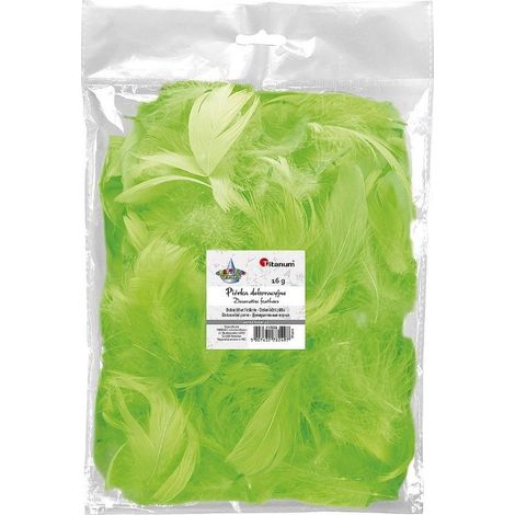 Piume in piuma 16 g verde chiaro