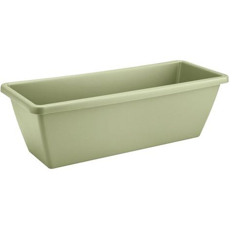 Jardinière Barcelona 40cm Pistache Design Moderne, Couleur Vive, Durable - Elho