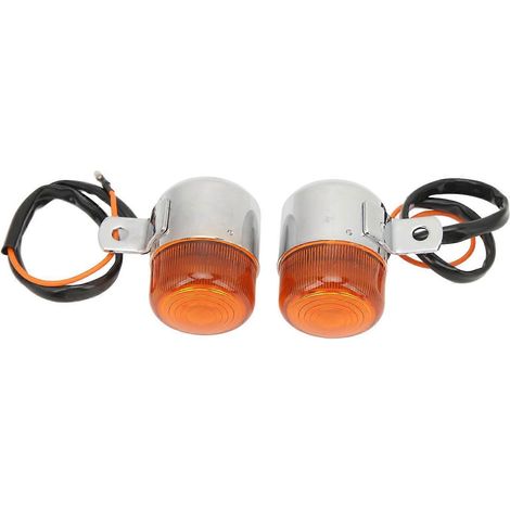 Paar Motorrad-Blinker 6V Stilvolle, robuste, helle Blinkerlampen für