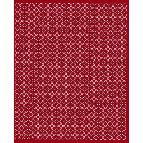 Adesivi a pois circolari da 7 mm, 720 pezzi, rosso scuro lucido