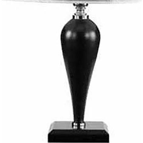 Lampada da tavolo RAVEL 32x46 cm in vetro lavorato a mano Nero (1/2)