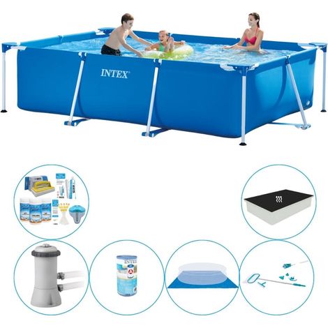 Intex Piscine Tubulaire Rectangulaire - 300x200x75 cm - 6-pièces  S20056