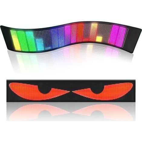 Dynamic light sticker for car rear window, flexible LED screen, devil's eye 70173mm