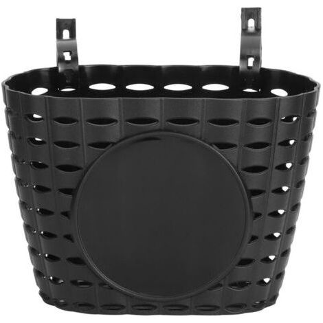 Panier de rangement en plastique épais pour enfants, panier suspendu avant, sac de rangement, accessoire noir (1/5)