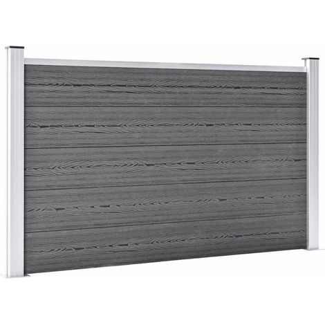 Maison Exclusive - Gartenzaun WPC 872x106 cm Grau (1/5)
