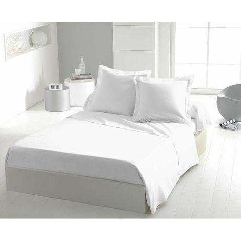 Set ofhome linge passion flat sheet white single bed 180 x 290 cm