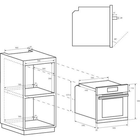 Candy Idea FIDC X602 70 L 2400 W Acero inoxidable (1/2)