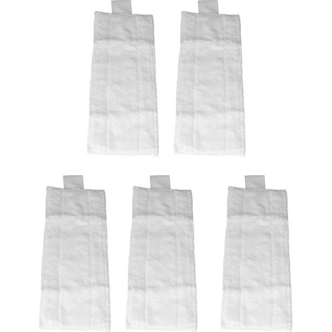 Lot de 5 lingettes de balai à vapeur en microfibre réutilisables, compatibles avec les modèles Karcher SC2, SC3, SC4 et SC5. (1/5)
