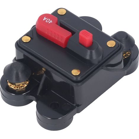 Disjoncteur à réarmement manuel, adapté aux moteurs de remorqueurs marins, aux remorques marines, aux camions, aux camping-cars et aux systèmes solaires CC 12-48 V 40 A (1/5)