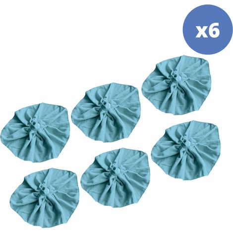 Set de 6 flecos de fregona de microfibra MSV