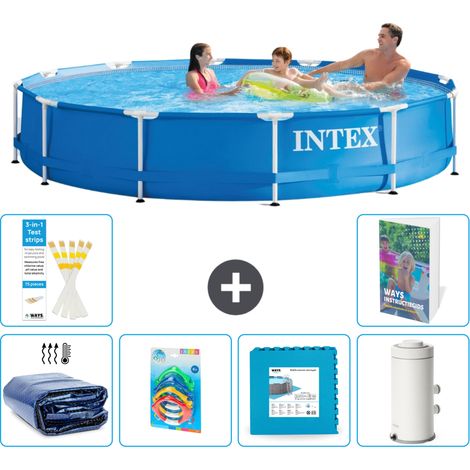 Frame Pool Rund - 366x76 cm - 7-teilig S55