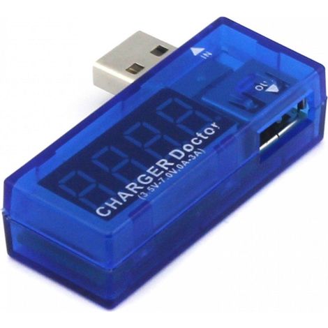 Comprobador de voltaje y amperios para puerto USB (1/2)