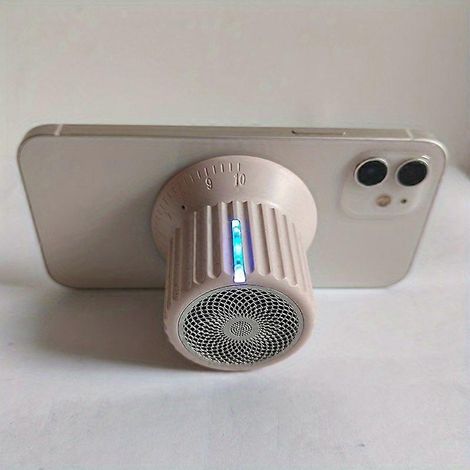 Enceinte magnétique portable pour téléphone, mini enceinte sans fil à pince avec fréquence ultra-basse, pour appareils MagSafe, idéale pour la douche. (1/5)