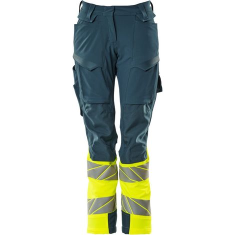 Mascot Hose mit Knietaschen 19178-511-4417 Gr. 38 dunkelpetroleum/hi-vis gelb (1/4)