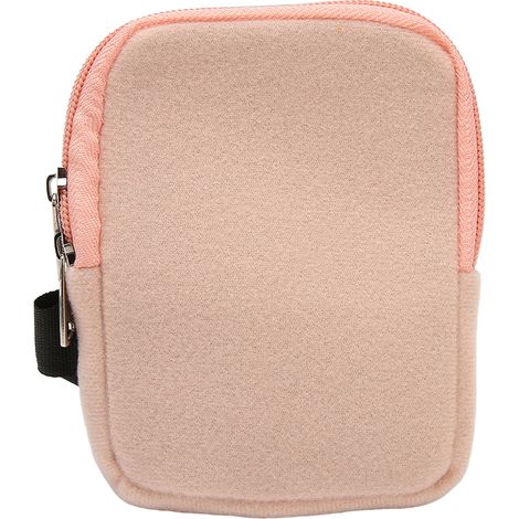 Pochette porte-bouteille étanche antidérapante avec sangle réglable, grande capacité porte-téléphone pour randonnée course rose. (1/5)