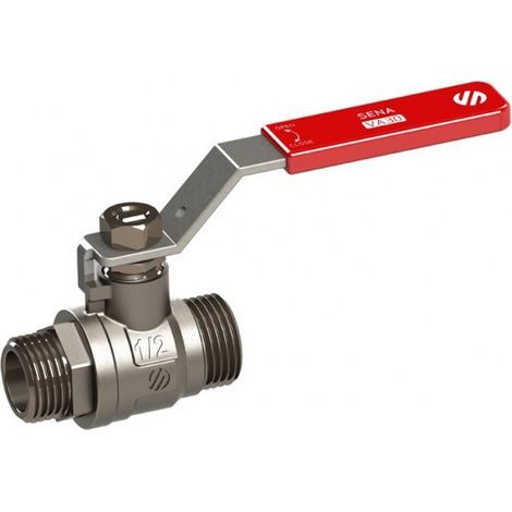 Valvola a sfera - Ottone - Maschio/Maschio - Manetta 40x49