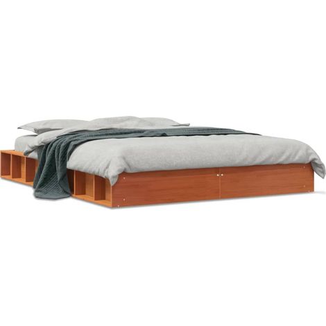 Maison Exclusive - Letto senza Materasso Marrone Cera 120x190 cm in Legno di Pino